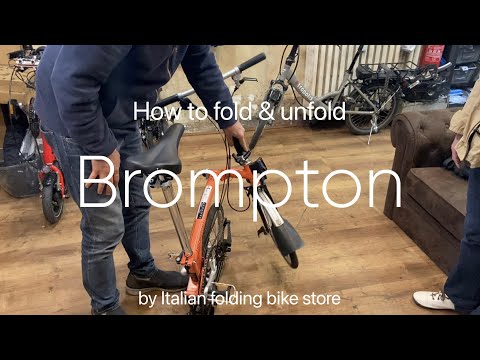 【BROMPTON】How to fold & unfold / 折りたたみ方と展開のしかた