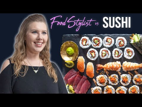 Food Stylist Shows How to Style Sushi For Photography | Styling Sushi Rolls and Nigiri