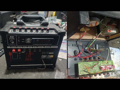 Bluetooth Amplifier Repair CUBE-25 || How To Repair Amplifier