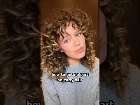 No part curly hair tutorial!! #curlyhair #hairhack