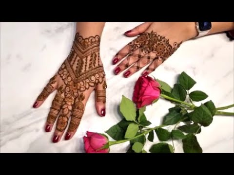 Complimentary Henna designs for top of hands