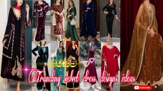 50+Most Attractive🔥 velvet dress designs ideas 2025/Latest velvet suit design #trending #new #design