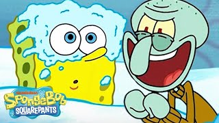 SpongeBob’s SNOWIEST Adventures Ever! ❄️ | 45 Minute Compilation | @SpongeBobOfficial