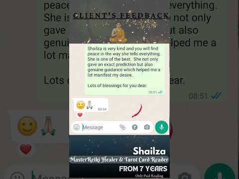 Client Review |Tarot Card Reader | Reiki Healer | from 7 years