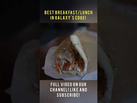 BEST breakfast/lunch in Galaxy's Edge! #disney #starwars #hollywoodstudios #galaxysedge