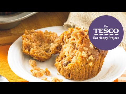 Delicious autumn muffins with apple, carrot and raisins - a healthy treat for children