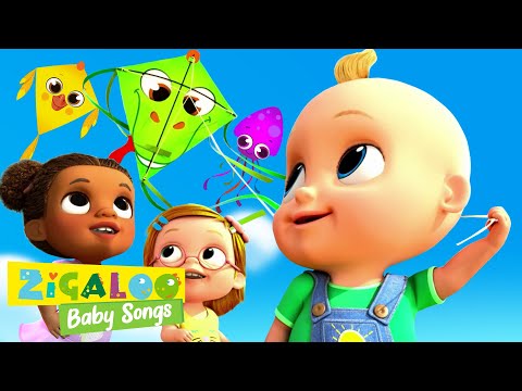 Fly a Kite - Johnny and Friends Zigaloo Nursery Rhymes @LooLooKids