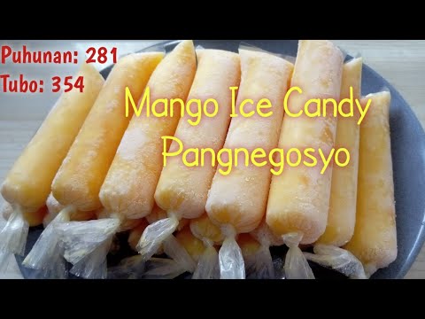 How to Make Soft & Creamy Mango Ice Candy   na Pangnegosyo ll Mango Ice Candy Recipe with Costing