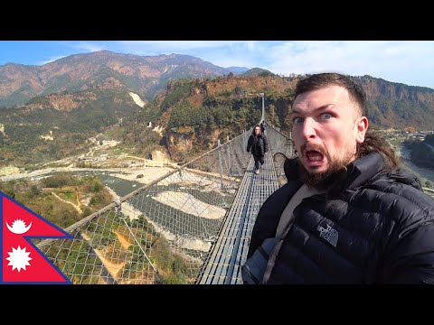 Crossing The World's Longest Suspension Bridge 🇳🇵