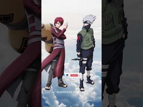 Gaara vs Kakashi | who is strongest | NAMIKAZE NARUTO #naruto #whoisstrongest #anime