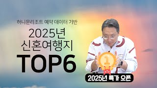 2025년 신혼여행지 인기 순위 TOP 6