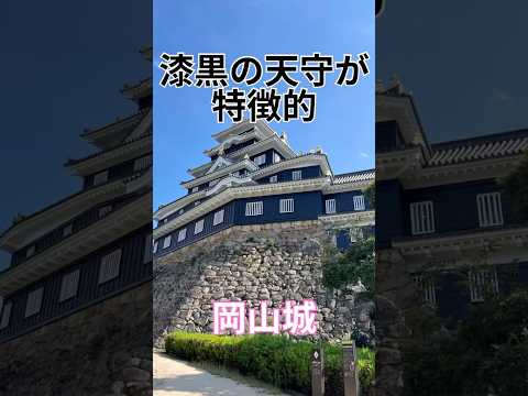 漆黒の天守が特徴的　岡山城　岡山県岡山市　岡山　岡山旅行　宇喜多秀家