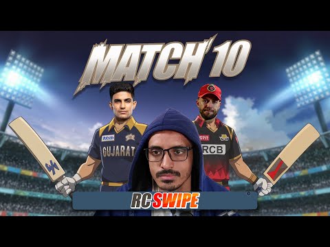 GT vs RCB - Gujarat Titans vs Royal Challengers Bangalore RCPL 24 Real Cricket Swipe - Live