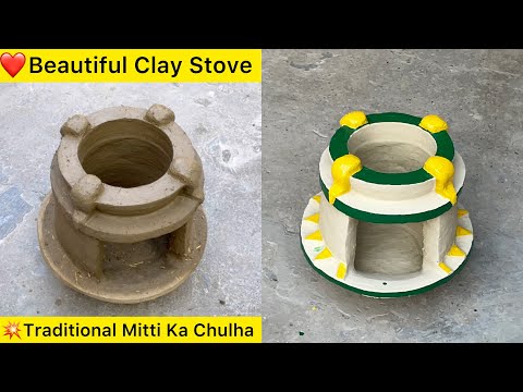 Traditional Mitti Ka Chulha | Chulha Banane ka Tarika | wood stove clay stove mud stove | rural life