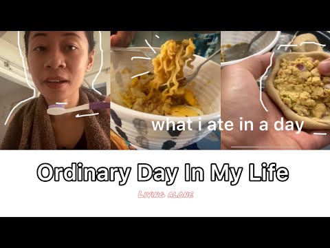 A Day Of My Life | Living alone, 6A.M morning, Stretching, Cooking, Duties, What i eat