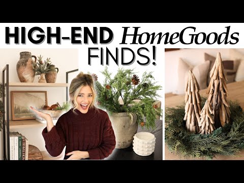 HIGH-END HOLIDAY DECOR FINDS || HOMEGOODS SHOP WITH ME AND HAUL || CHRISTMAS DECORATING IDEAS