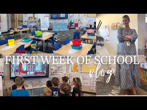 FIRST FULL WEEK OF SCHOOL | how I plan and a detailed look at our daily schedule in kindergarten! ✏️