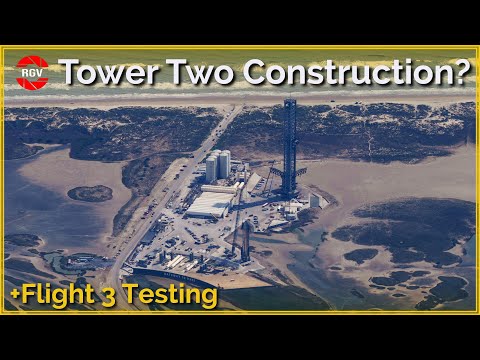 Ship 28 Testing, Tower Two Work Starts! Starbase Flyover Update 33