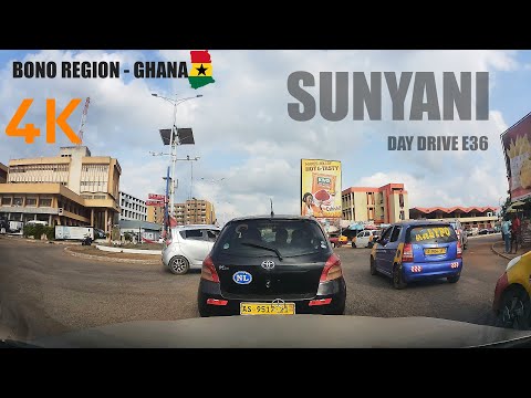 Sunyani Day Drive E36 from South Ridge To Dr  Berko Via Abonsuam and New Town 4K