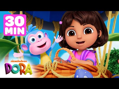 30 MINUTES of Action-Packed Adventures with Dora! #4 | Dora & Friends