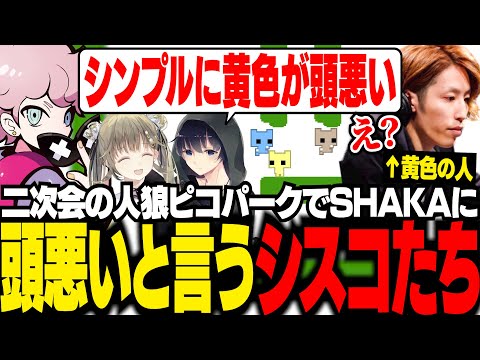 【CRカップ二次会】人狼ピコパークでSHAKAに頭悪い発言をしてしまうシスコたち【PICO PARK/ふらんしすこ/切り抜き】