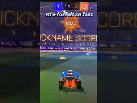 Bro forfeit so fast #shorts #gaming #rocketleague #viral #youtubeshorts #trending