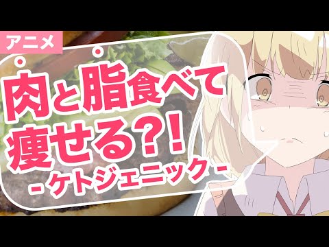 【アニメで解説】ケトジェニックダイエットとは？肉と脂を食べて痩せる！【ダイエット】