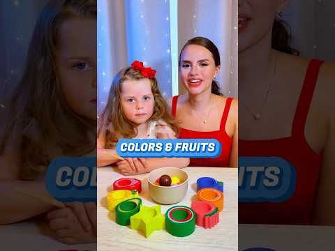 Colors & Fruits Sorting Game for Toddlers | Educational Activities for Toddlers #shorts