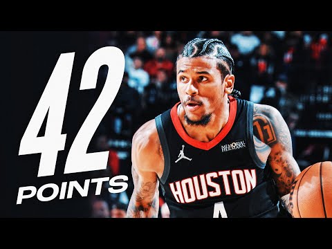 Jalen Green Makes Rockets History & Ties CAREER-HIGH 42 PTS (72.2 FG%) | January 13, 2025