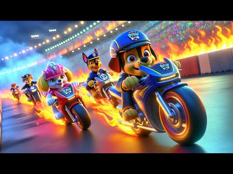 Paw Patrol Ultimate Rescue | Who Will Win The Rainbow Race? Very Funny Story | Rainbow 3