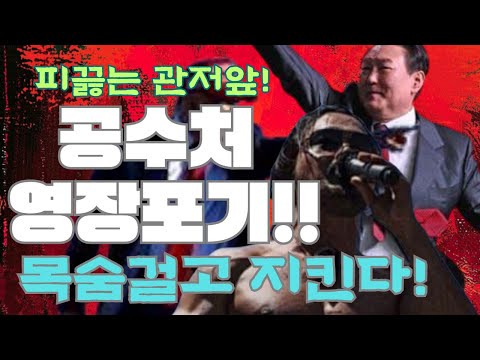 ((긴급 출동))🔥결전 최후의날🔥비상!!반드시 지키자!!!관저앞상황!!