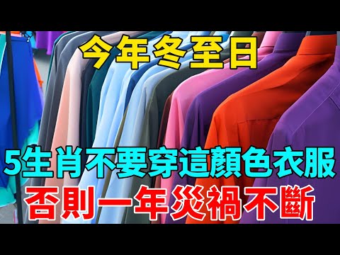 今年冬至日，5生肖一定不要穿這個顏色衣服！否則一年災禍不斷，再忙再有錢也要看看！【禪意】#生肖 #運勢 #風水 #財運#命理#佛教 #人生感悟