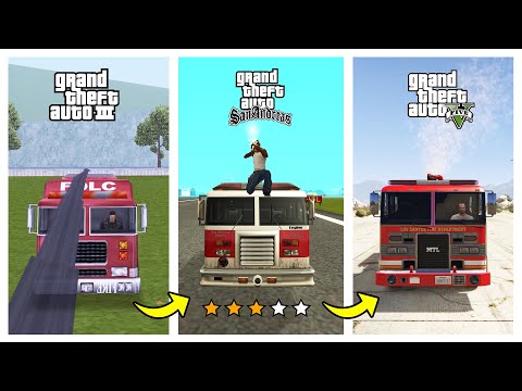 Water Spray on Police Cars in GTA games! What will police do? | GTA Evolution