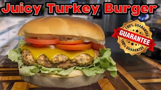 How to make a Juicy Flavorful Turkey Burger