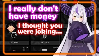 Everyone Thought Laplus Was Joking When She Said She Don't Have Money | hololive/engsub