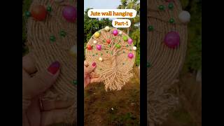 Jute wall hanging ideas #jutecrafts #juteart #juteflower #craft#jute series part-1