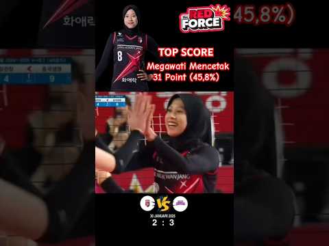 Walau Kalah, Tapi Megawati Menjadi Top Skore Saat Red Sparks vs Pink Spider 30 Jan 2025