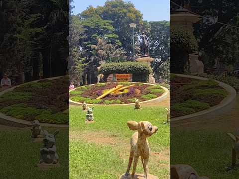 Lalbagh banglore floral clock and glass garden#travel#nujoom#ytshort#banglore#botanicalgarden#bts