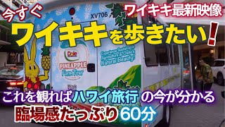 【ワイキキ最新映像】臨場感たっぷりのリアルワイキキ散歩！１時間たっぷり今のワイキキをお届けします|ハワイ旅行|ハワイの今|