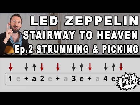 Stairway to Heaven - Led Zeppelin - Complete Guitar Lesson Ep. 2: Strumming & Picking (How to play)