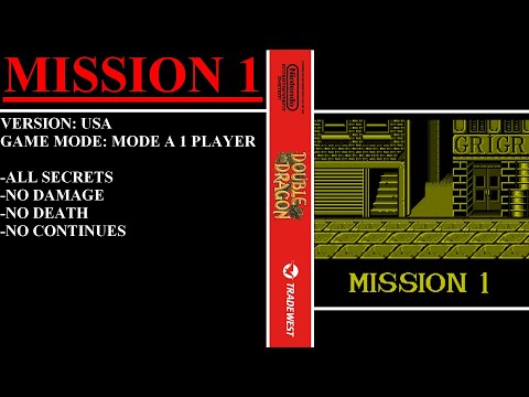 Double Dragon [USA] (NES) - (Opening | Mission 1 - City Slums)