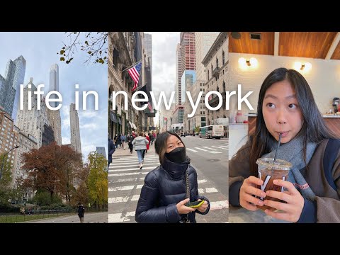 nyc vlog | holidays, trying tiktok viral foods, soho shopping, central park, korean bbq, gelato