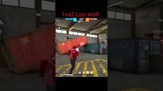 free fire lone wolf 1vs2 gameplay video #shorts