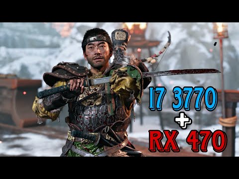 ghost of Tsushima pc - i7 3770 + Rx 470 4gb performance teste