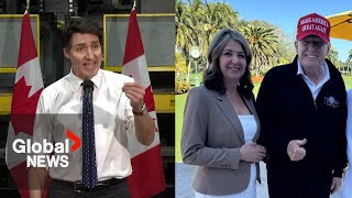 Trudeau calls out Danielle Smith for not putting "Canada first" amid Trump tariff threat