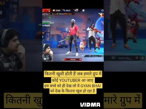 gyan bhai gift diamond | gyan gaming with one happy player | #trendingshorts #freefireshorts #viral