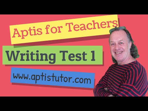 Aptis ESOL For Teachers Writing 1 with Sample B2 Answers / Writing con Respuestas Modelo B2