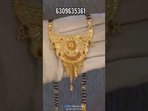 nallapusalu| one gram gold jewellery| long nallapusalu | one gram gold nalla pusalu | 6309635361