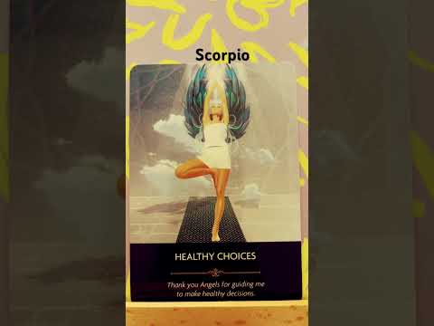 Scorpio / You are being encouraged to make healthy choices #angelcards #scorpio