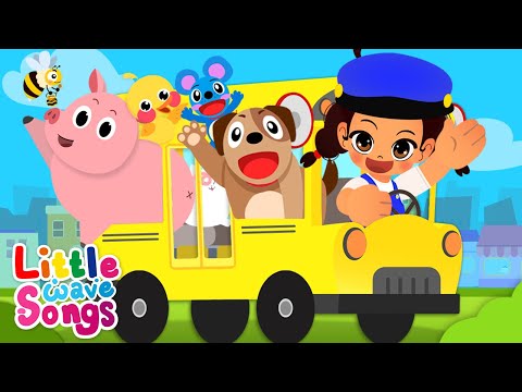 Wheels on the Bus + More Nursery Rhymes & Kids Songs | Little Wave Songs - Baby Coco